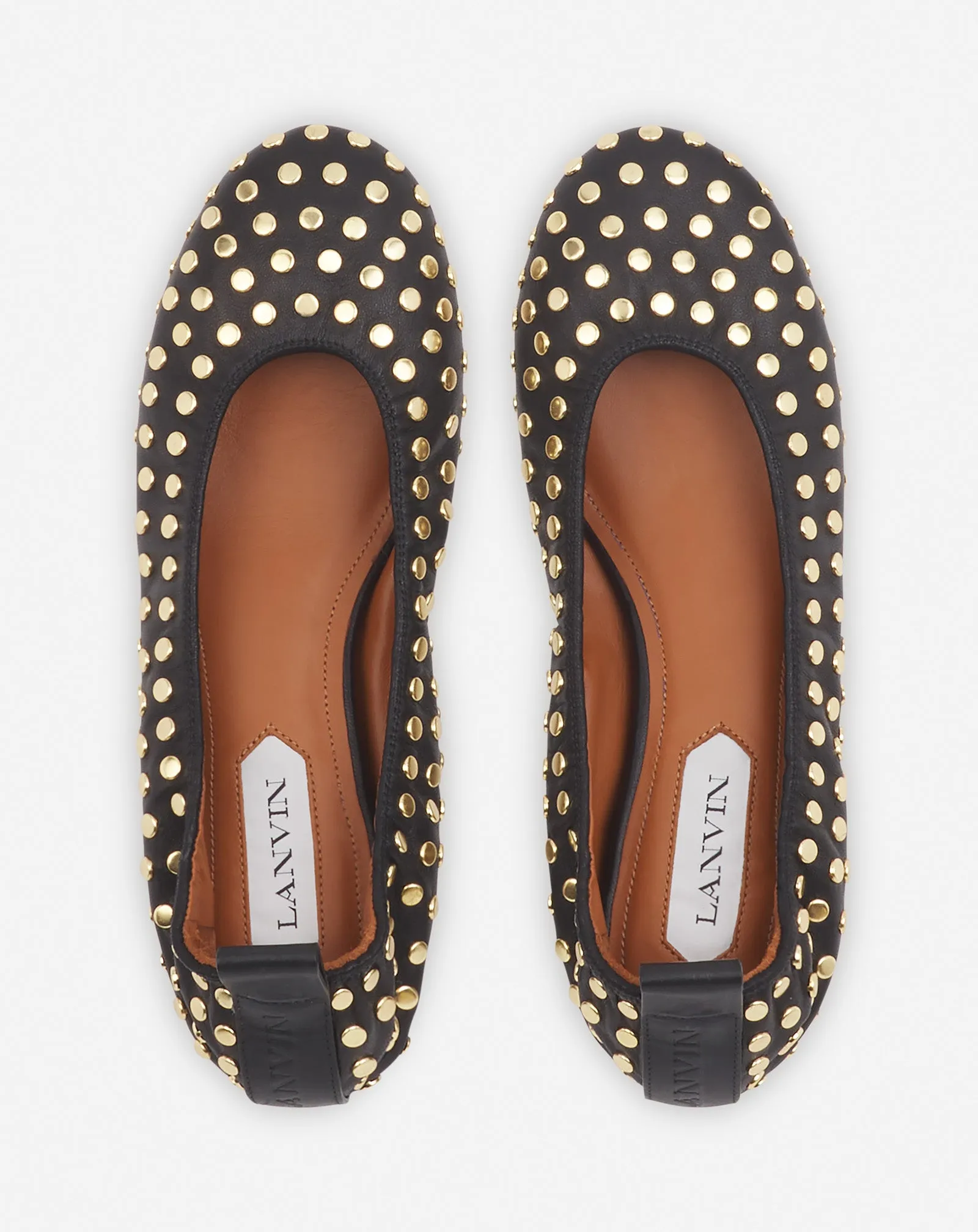 THE LEATHER BALLERINA FLAT WITH STUDS sold by Lanvin product image thumbnail 3