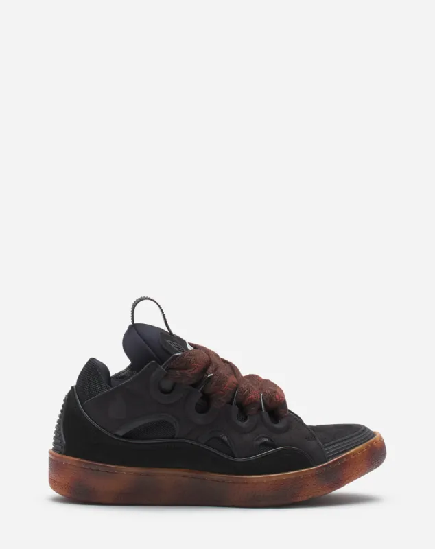 LEATHER CURB SNEAKERS sold by Lanvin