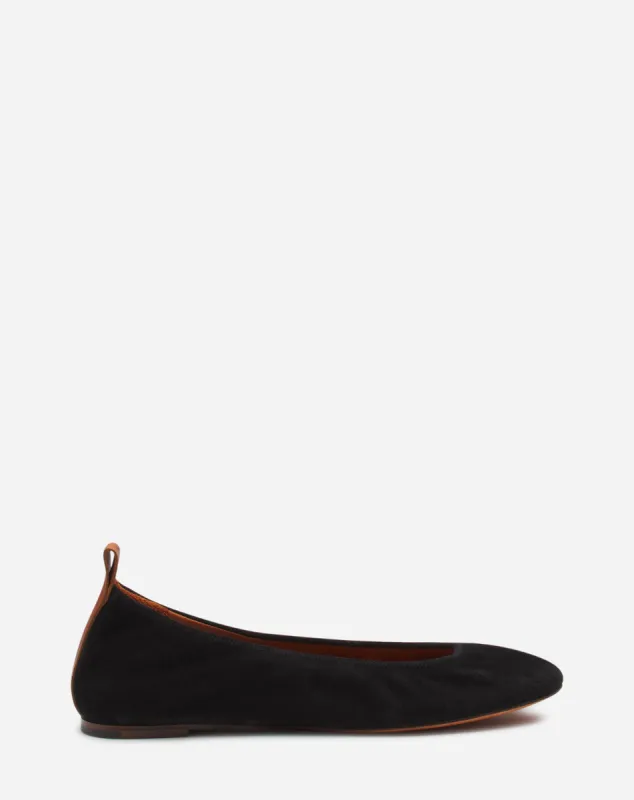 THE SUEDE BALLERINA FLAT sold by Lanvin