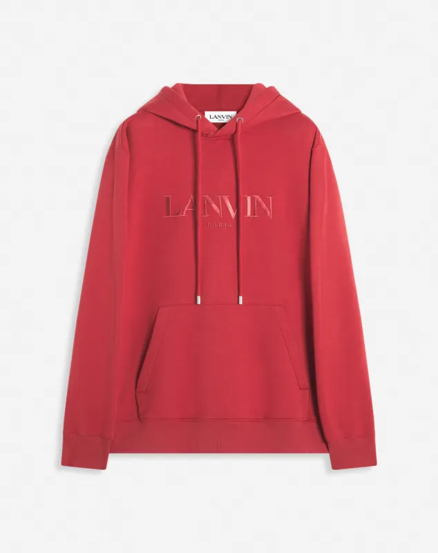 LANVIN PARIS EMBROIDERED LOOSE-FITTING HOODIE sold by Lanvin