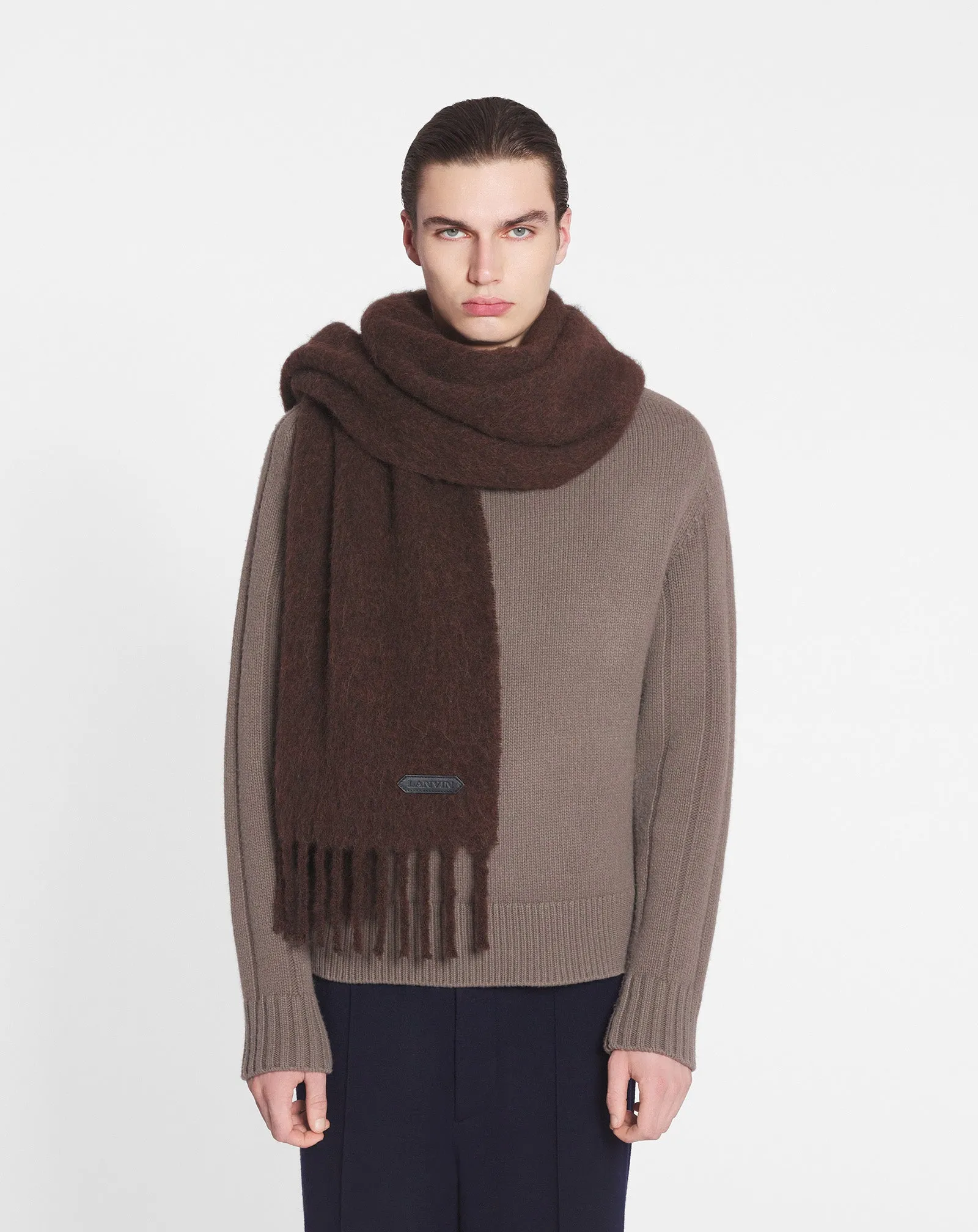 LANVIN FRINGED SCARF IN WOOL sold by Lanvin product image thumbnail 3
