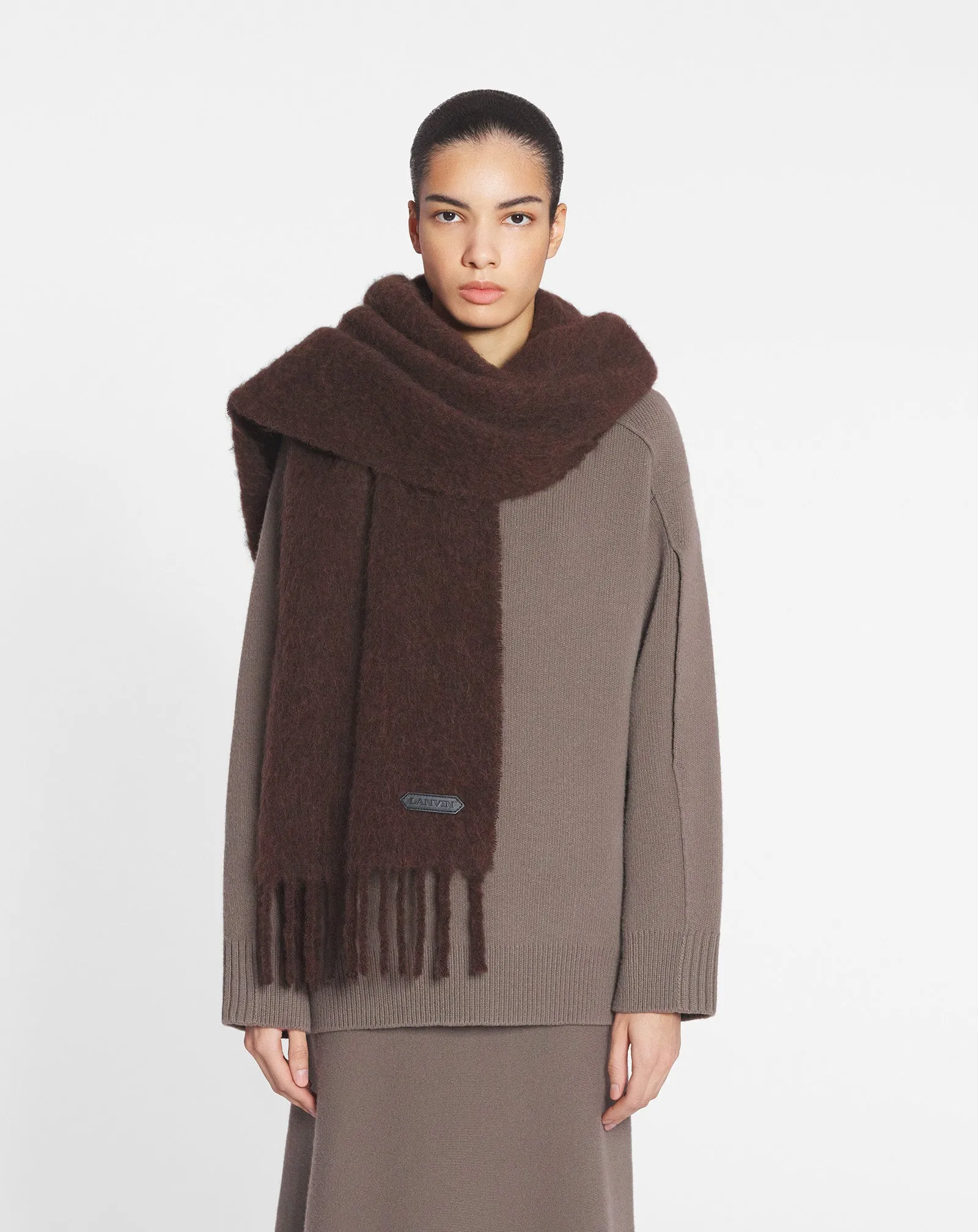 LANVIN FRINGED SCARF IN WOOL sold by Lanvin product image thumbnail 2