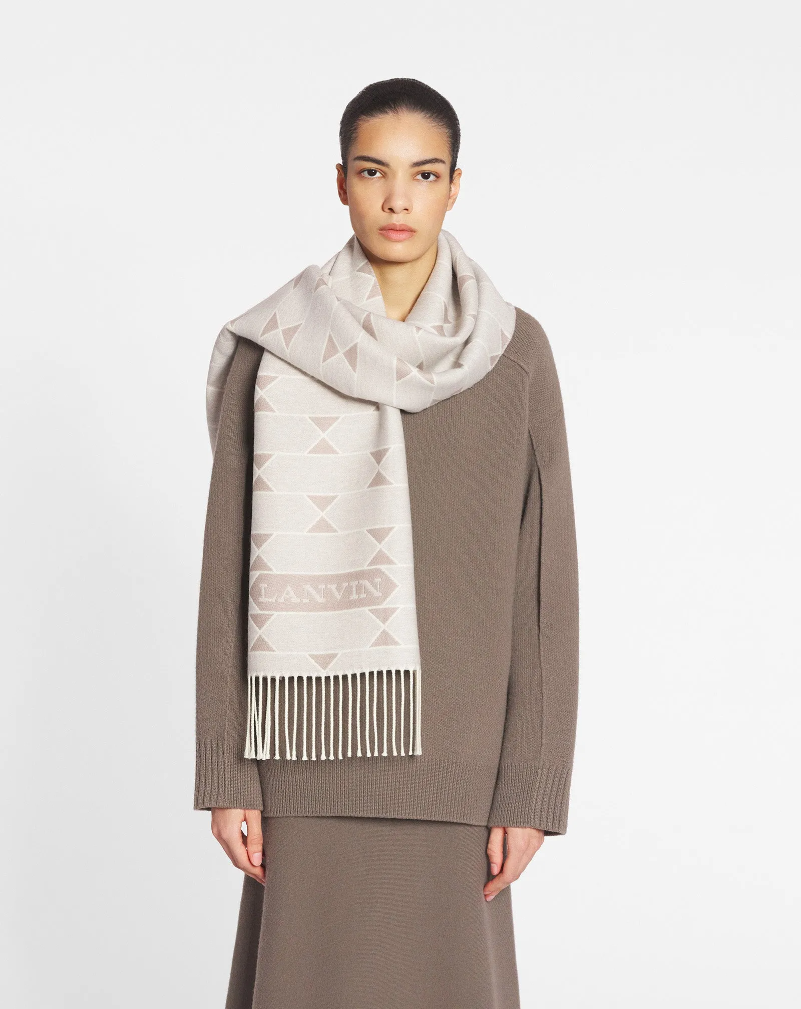 TWO-TONE WOOL SCARF sold by Lanvin product image thumbnail 2