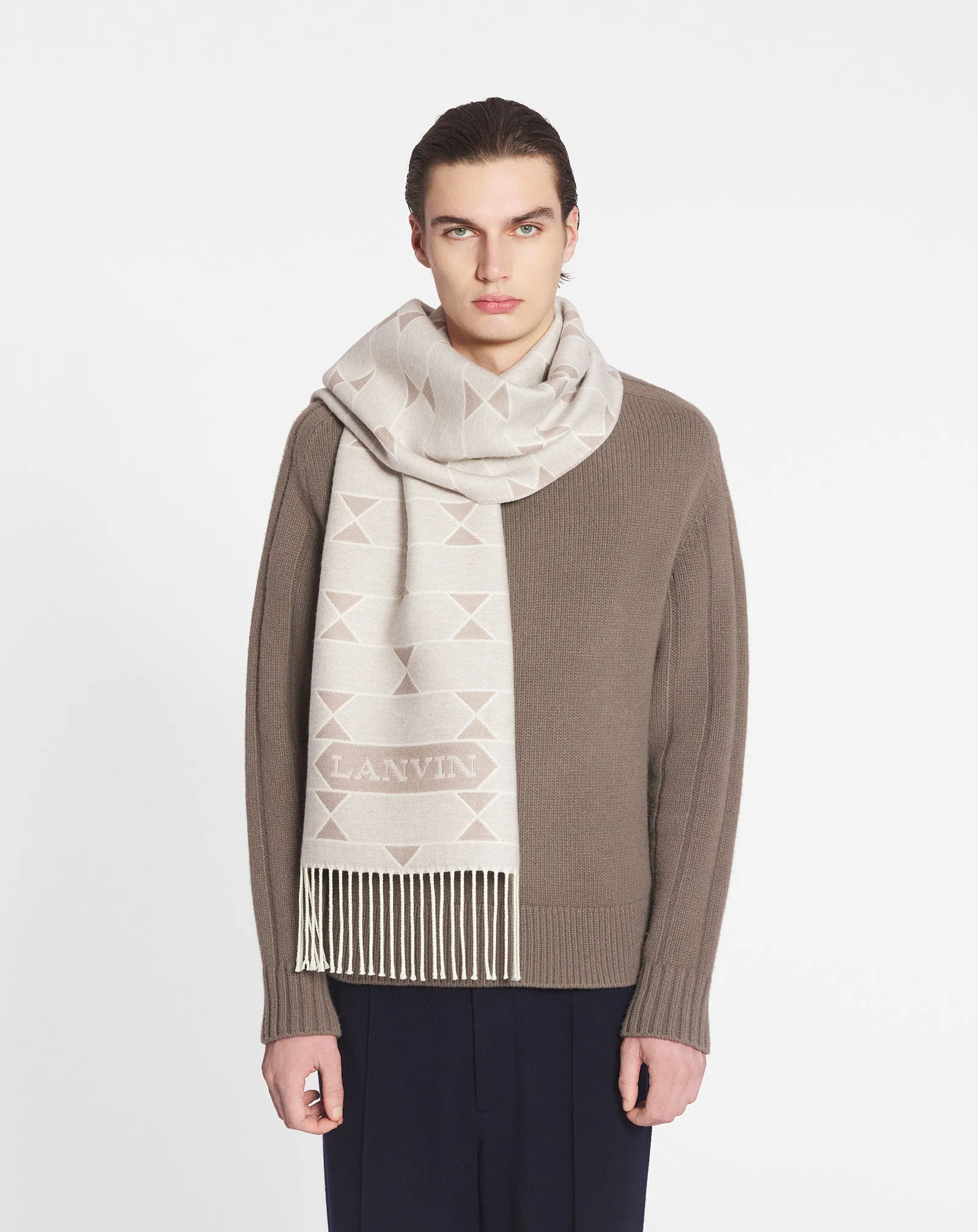 TWO-TONE WOOL SCARF sold by Lanvin product image thumbnail 3