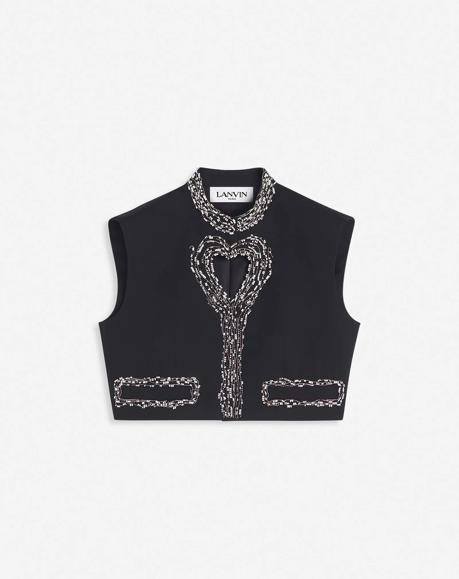 SHORT SLEEVELESS JACKET WITH A HEART DETAIL sold by Lanvin