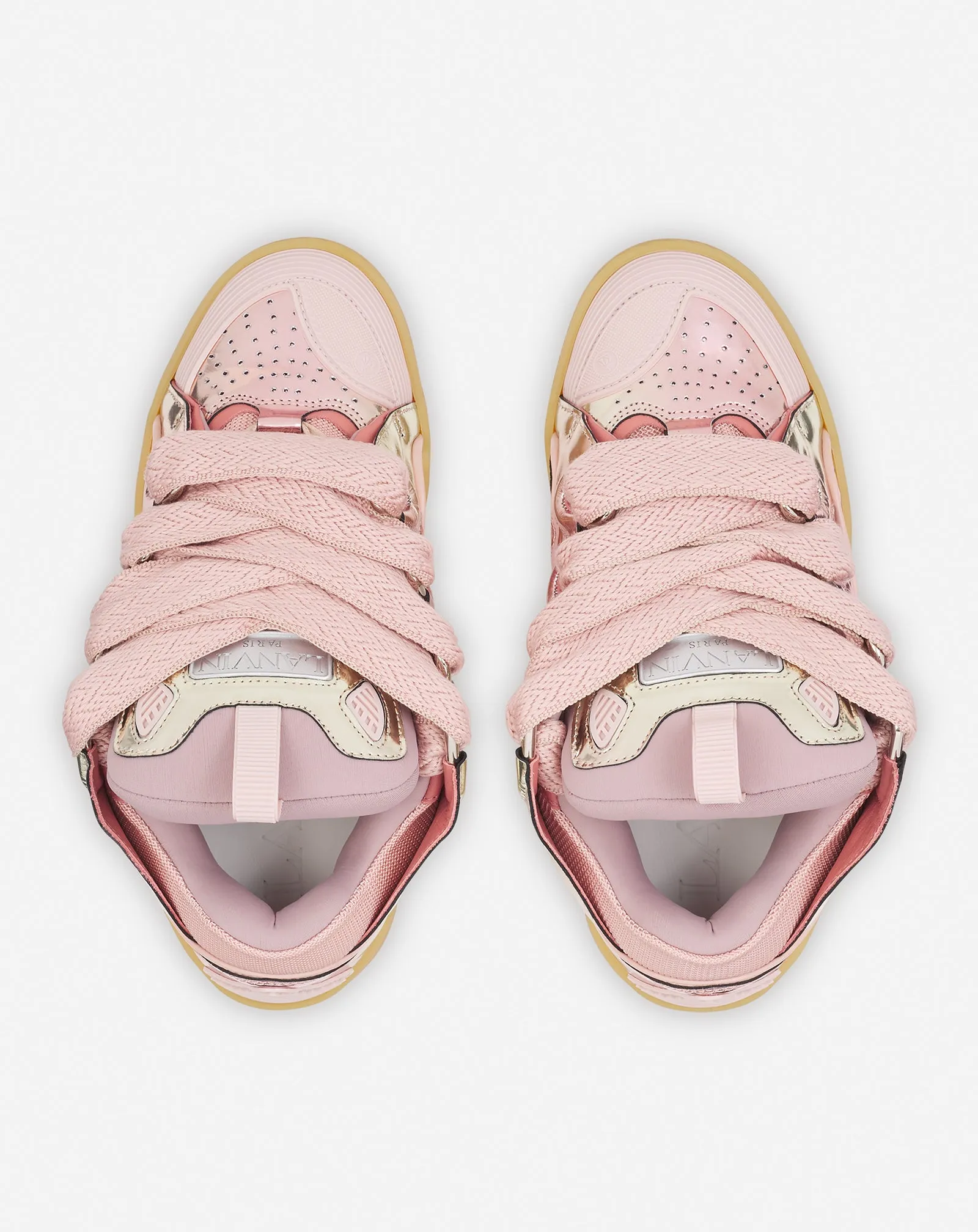 CURB SNEAKERS IN METALLIC LEATHER sold by Lanvin product image thumbnail 3