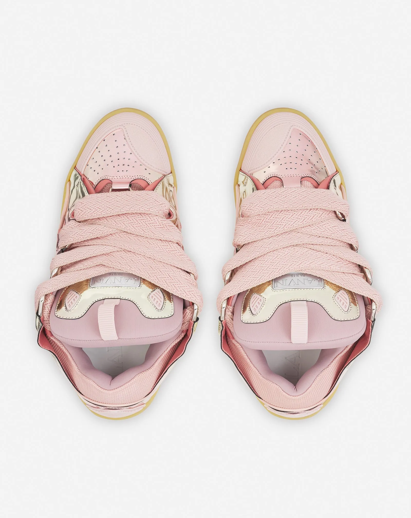 CURB SNEAKERS IN METALLIC LEATHER sold by Lanvin product image thumbnail 4