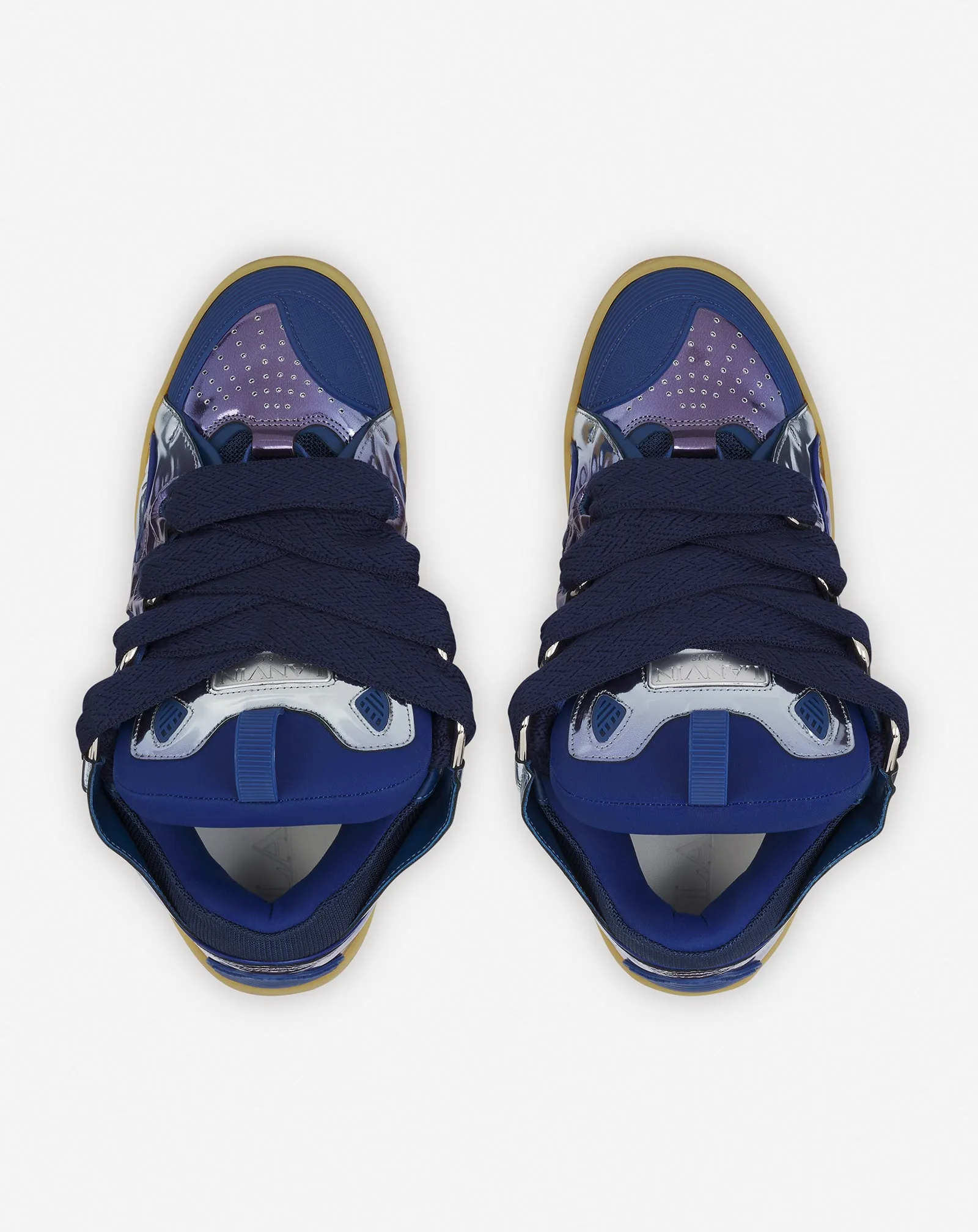 CURB SNEAKERS IN METALLIC LEATHER sold by Lanvin product image thumbnail 4