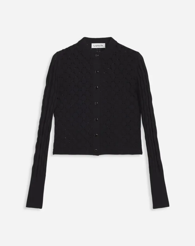 BODYCON CARDIGAN WITH ROUND NECK sold by Lanvin