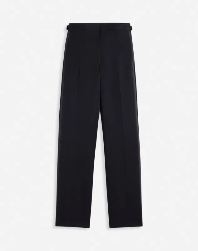 FITTED TAILORED PANTS WITH SATIN BANDS sold by Lanvin