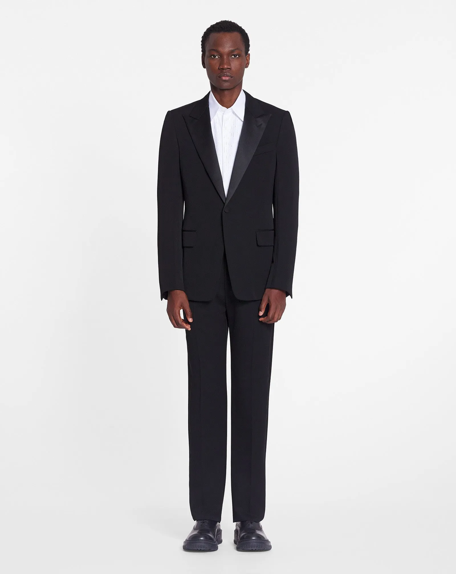FITTED TAILORED PANTS WITH SATIN BANDS sold by Lanvin product image thumbnail 2