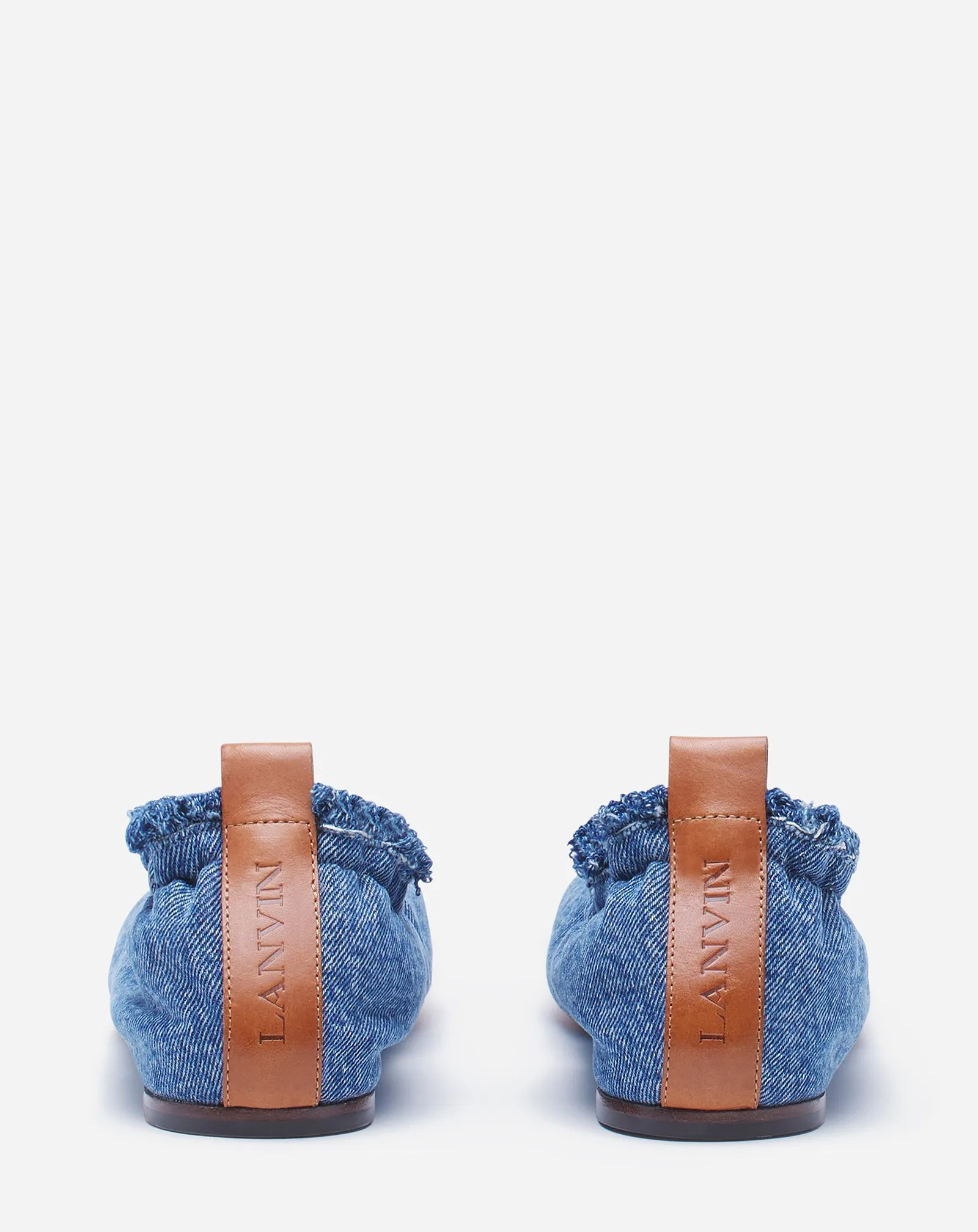 THE BALLERINA FLAT IN DENIM sold by Lanvin product image thumbnail 4