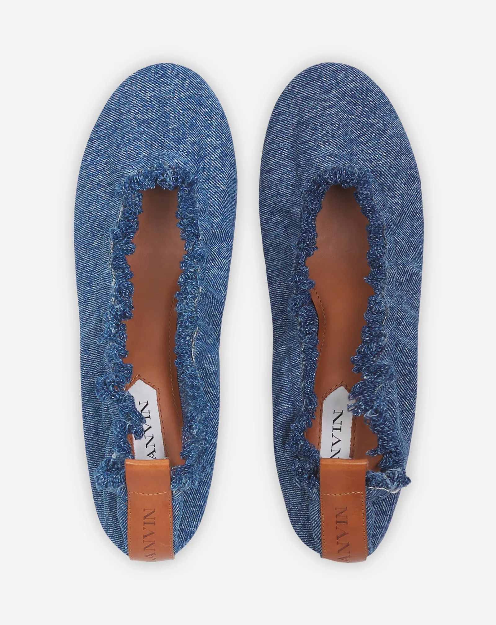 THE BALLERINA FLAT IN DENIM sold by Lanvin product image thumbnail 3