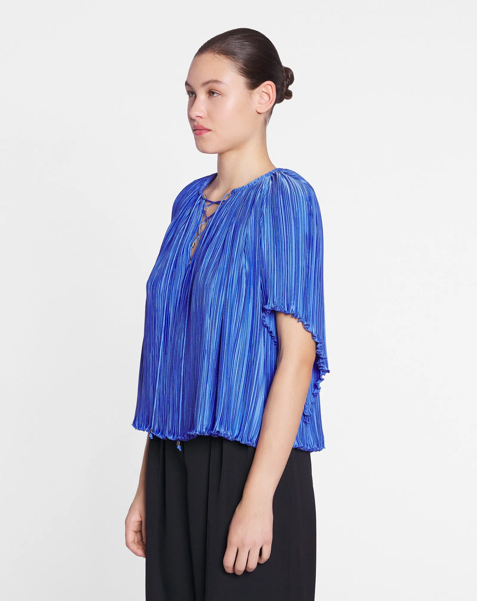 SHORT-SLEEVED PLEATED BLOUSE sold by Lanvin product image thumbnail 3
