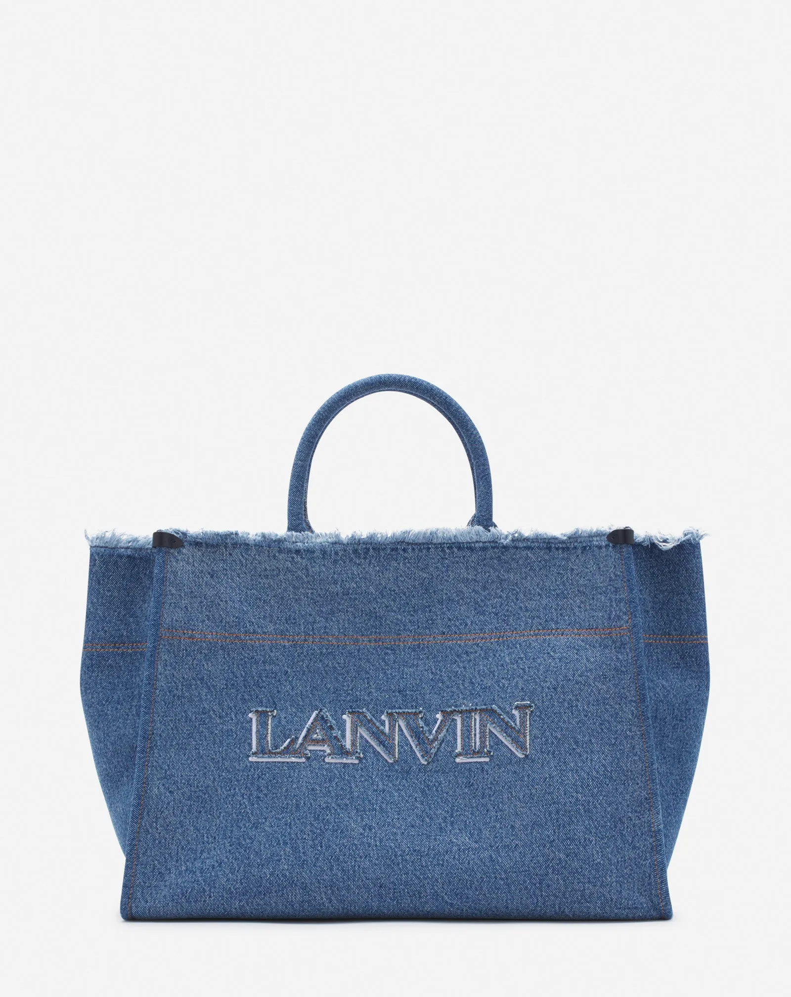 IN&OUT MM TOTE BAG IN DENIM sold by Lanvin