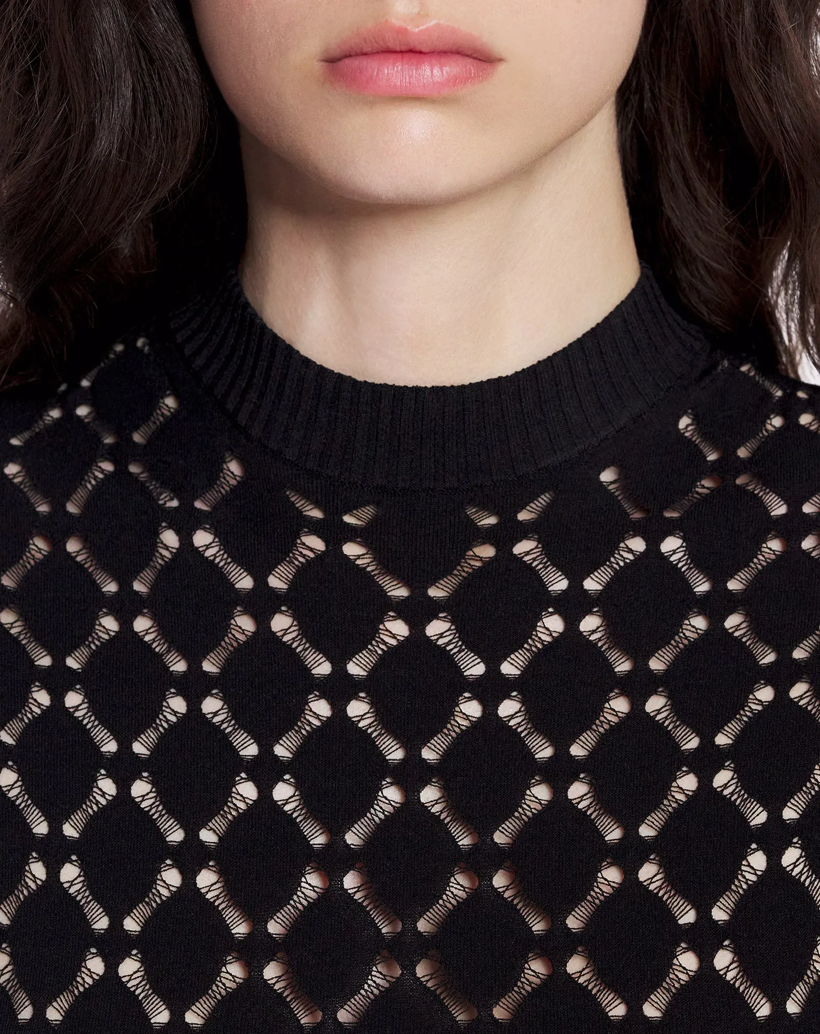 LONG DRESS IN LACE EFFECT KNIT sold by Lanvin product image thumbnail 5