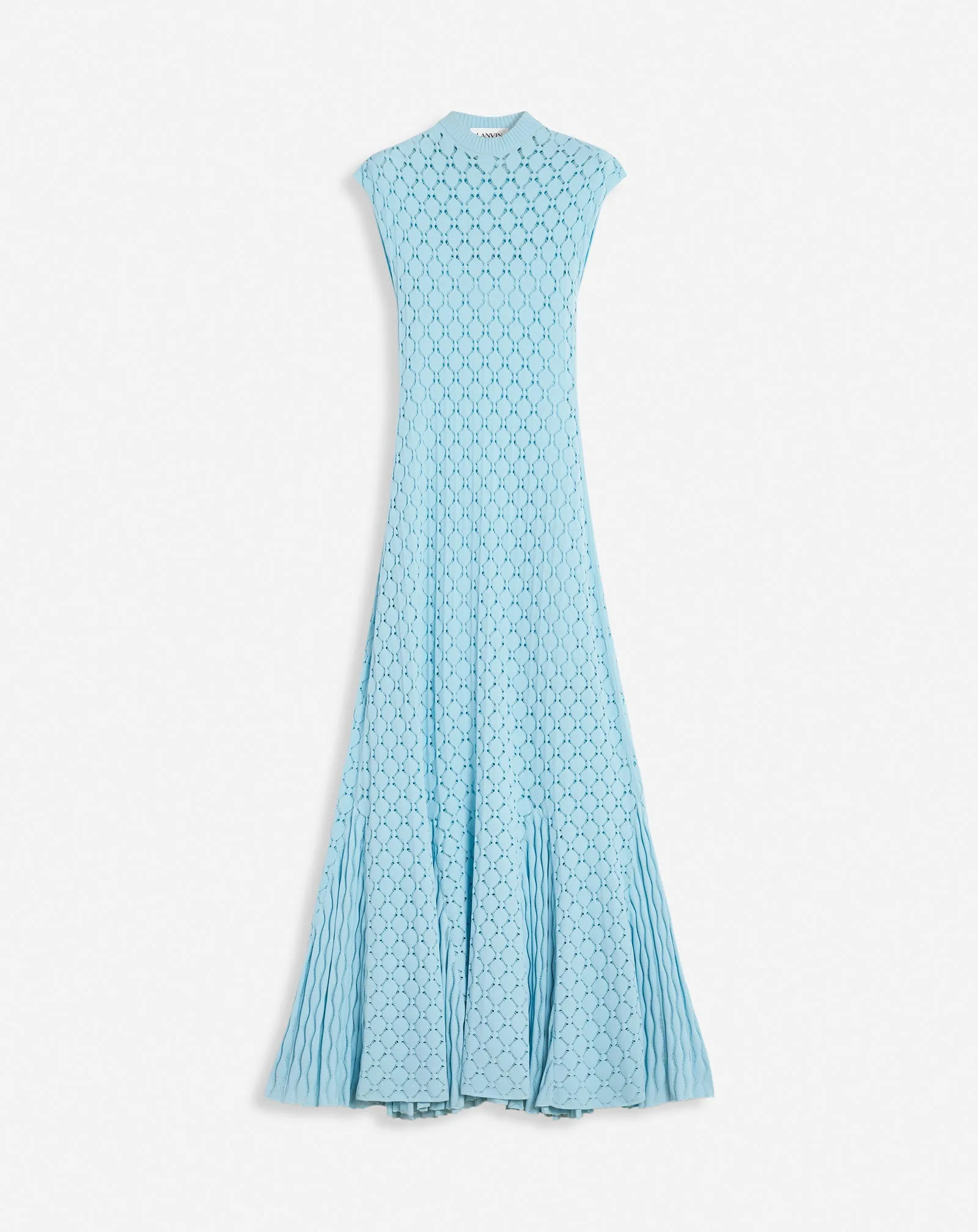 LONG DRESS IN LACE EFFECT KNIT sold by Lanvin