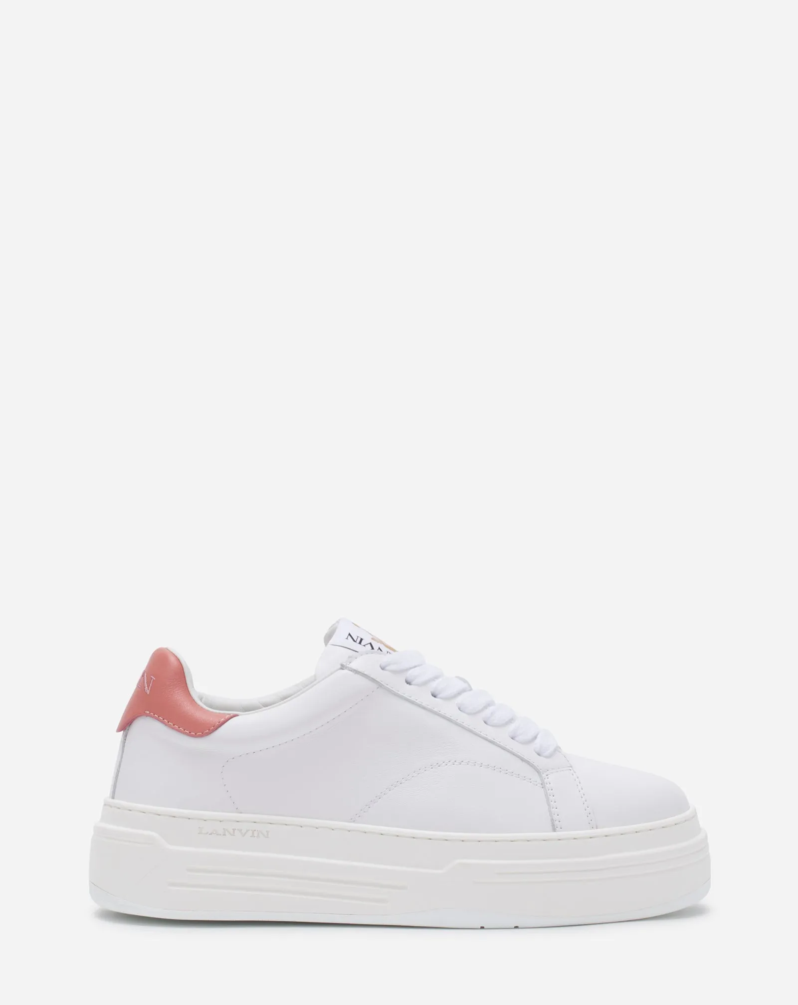 DDB0 LEATHER PLATFORM SNEAKERS sold by Lanvin