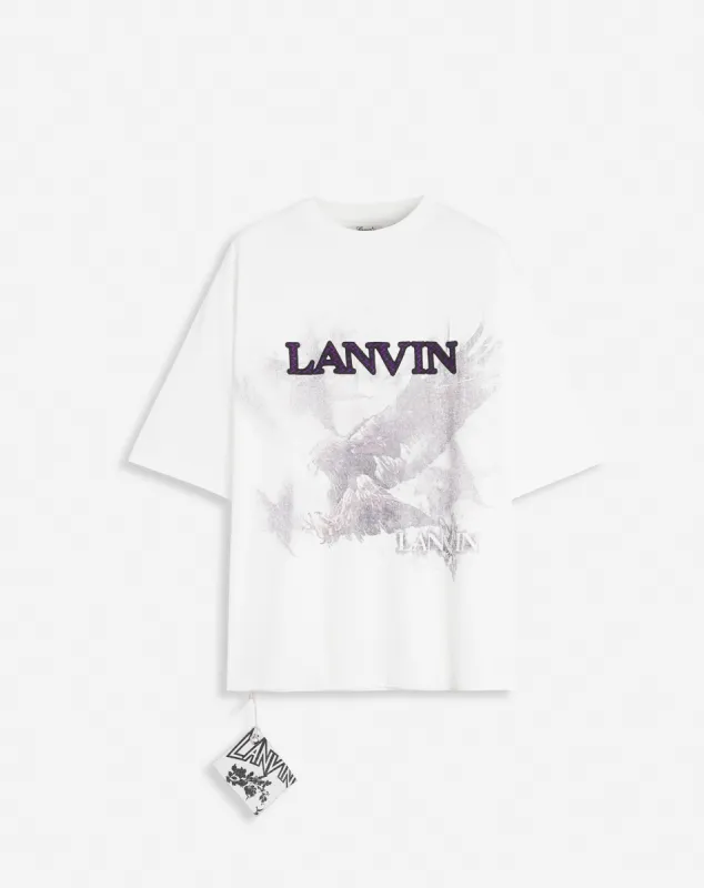 LANVIN X FUTURE UNISEX EAGLE PRINT LOOSE-FIT T-SHIRT sold by Lanvin