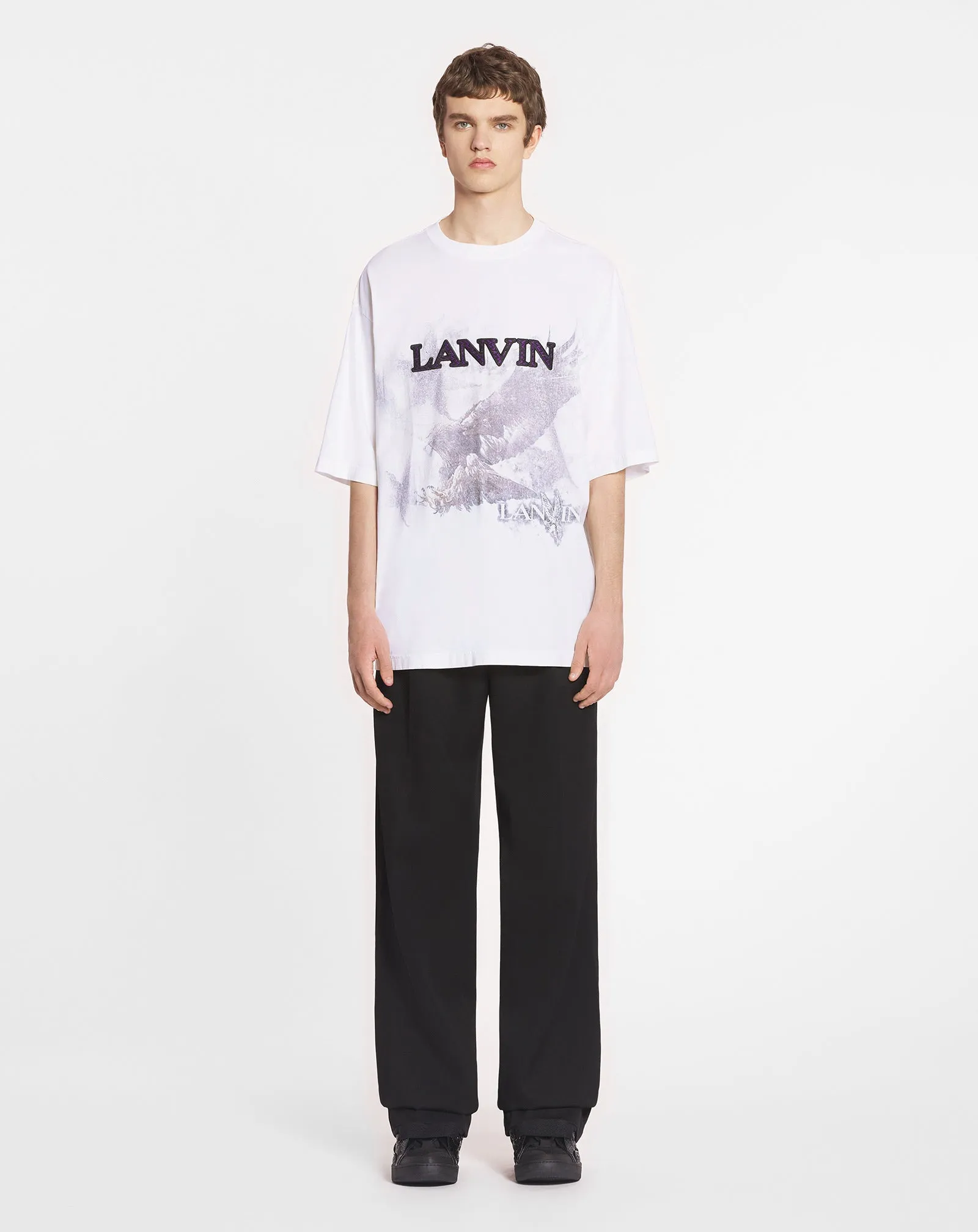 LANVIN X FUTURE UNISEX EAGLE PRINT LOOSE-FIT T-SHIRT sold by Lanvin product image thumbnail 2