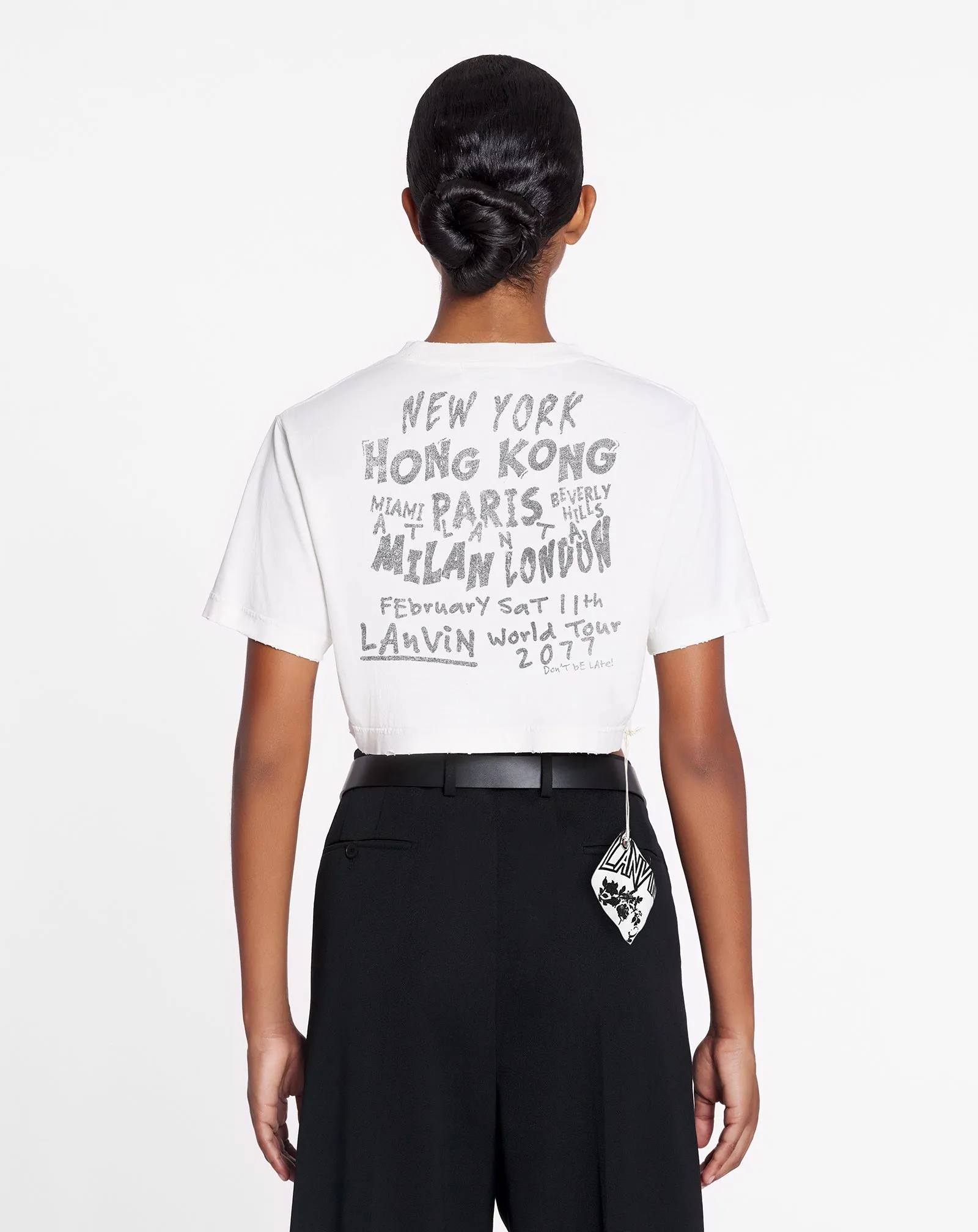 LANVIN X FUTURE CROPPED PRINTED T-SHIRT sold by Lanvin product image thumbnail 2