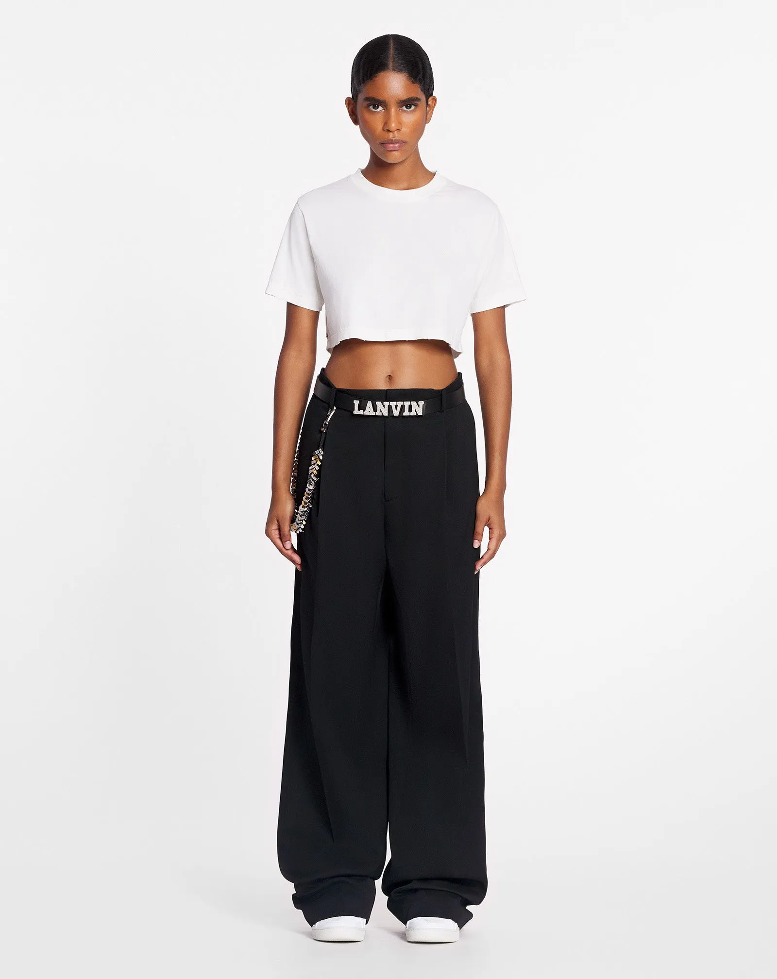 LANVIN X FUTURE CROPPED PRINTED T-SHIRT sold by Lanvin product image thumbnail 3