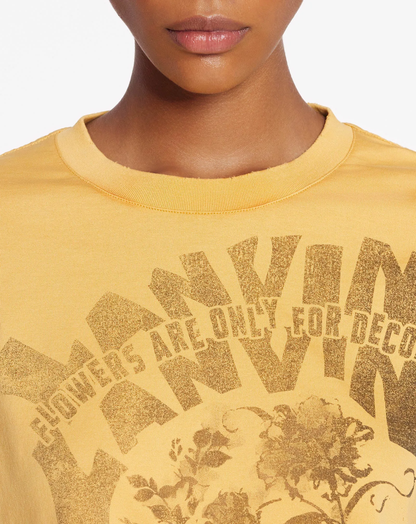 LANVIN X FUTURE CROPPED PRINTED T-SHIRT sold by Lanvin product image thumbnail 5