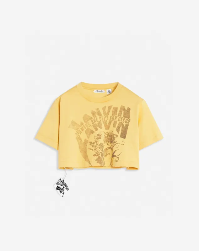 LANVIN X FUTURE CROPPED PRINTED T-SHIRT sold by Lanvin