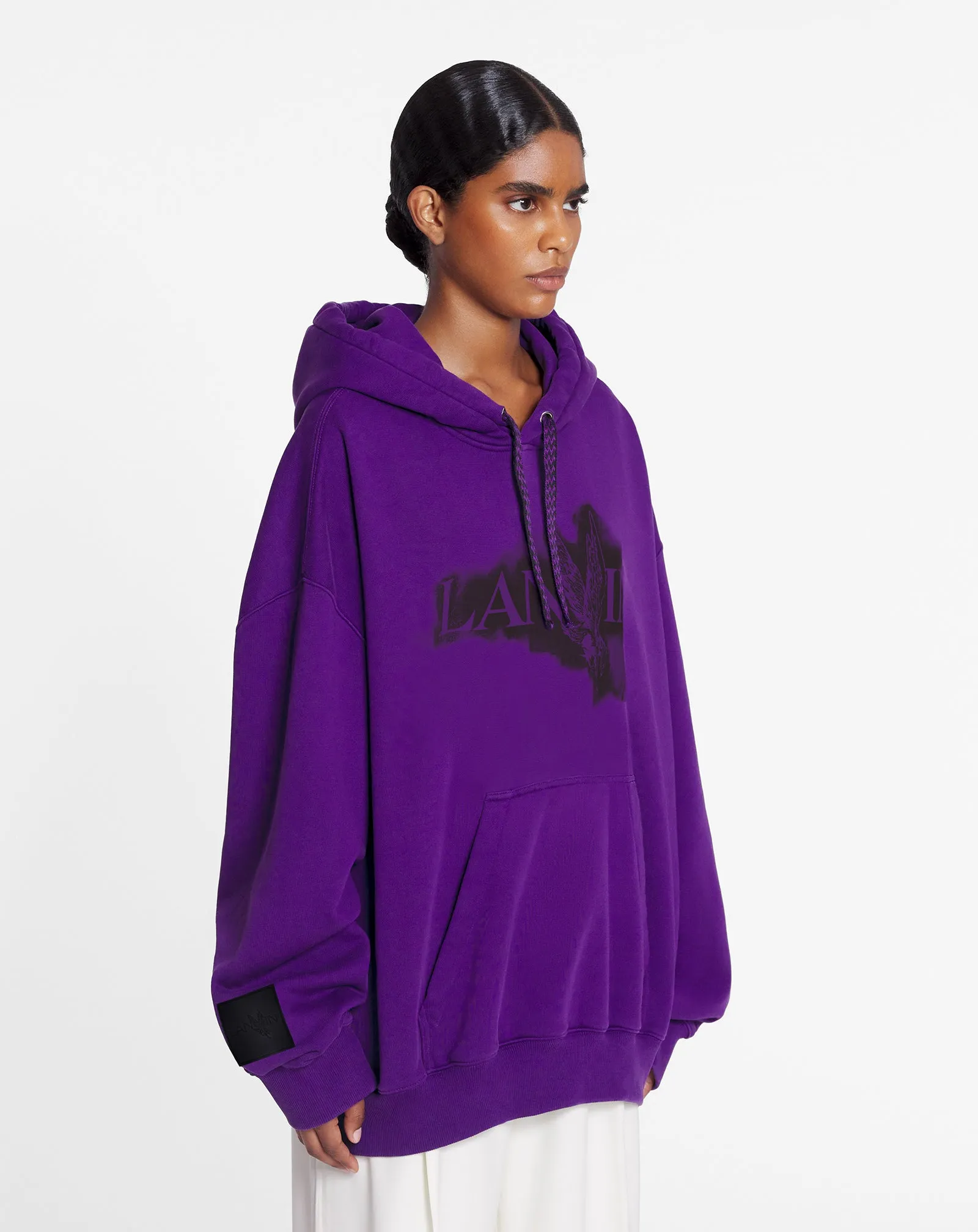 LANVIN X FUTURE UNISEX BAGGY HOODIE WITH EAGLE PRINT sold by Lanvin product image thumbnail 5