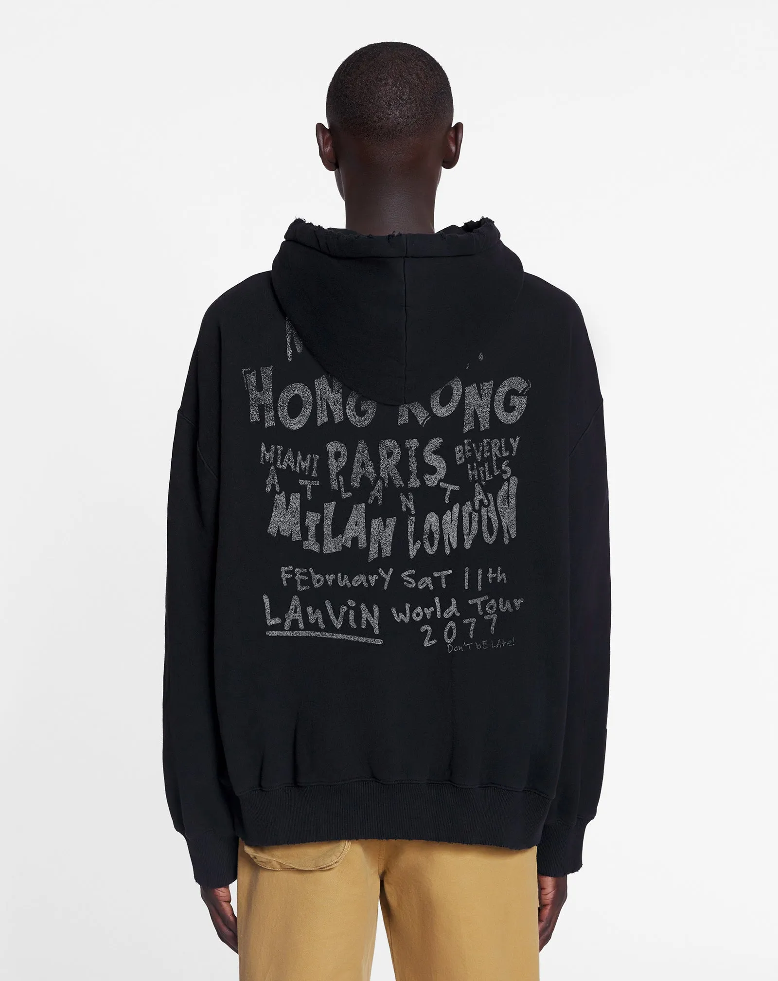 LANVIN X FUTURE UNISEX LOOSE-FIT PRINTED HOODIE sold by Lanvin product image thumbnail 4