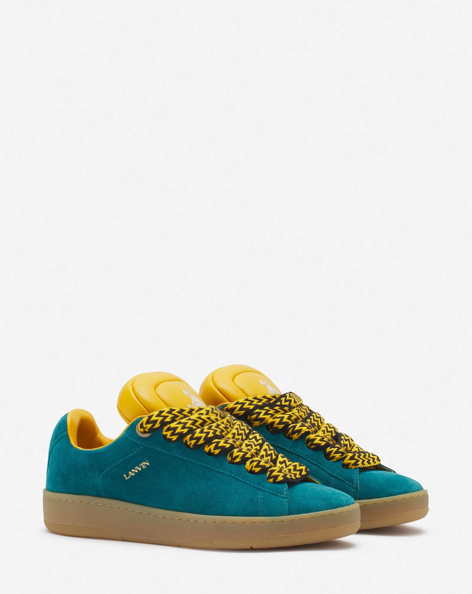 LANVIN x FUTURE HYPER CURB SNEAKERS IN LEATHER AND SUEDE FOR WOMEN sold by Lanvin product image thumbnail 2