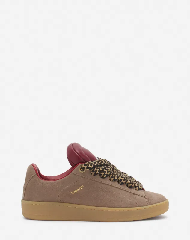 LANVIN x FUTURE HYPER CURB SNEAKERS IN LEATHER AND SUEDE FOR WOMEN sold by Lanvin