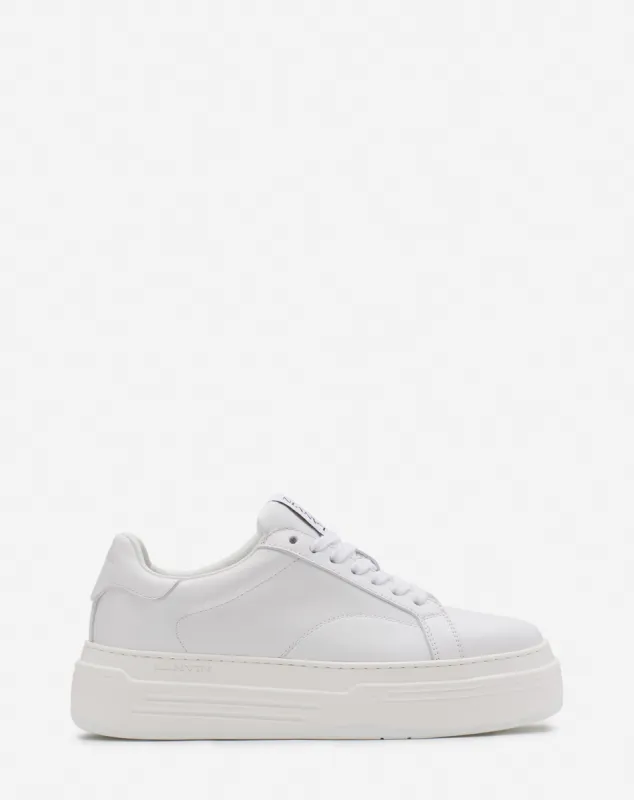 DDB0 LEATHER PLATFORM SNEAKERS made by Lanvin