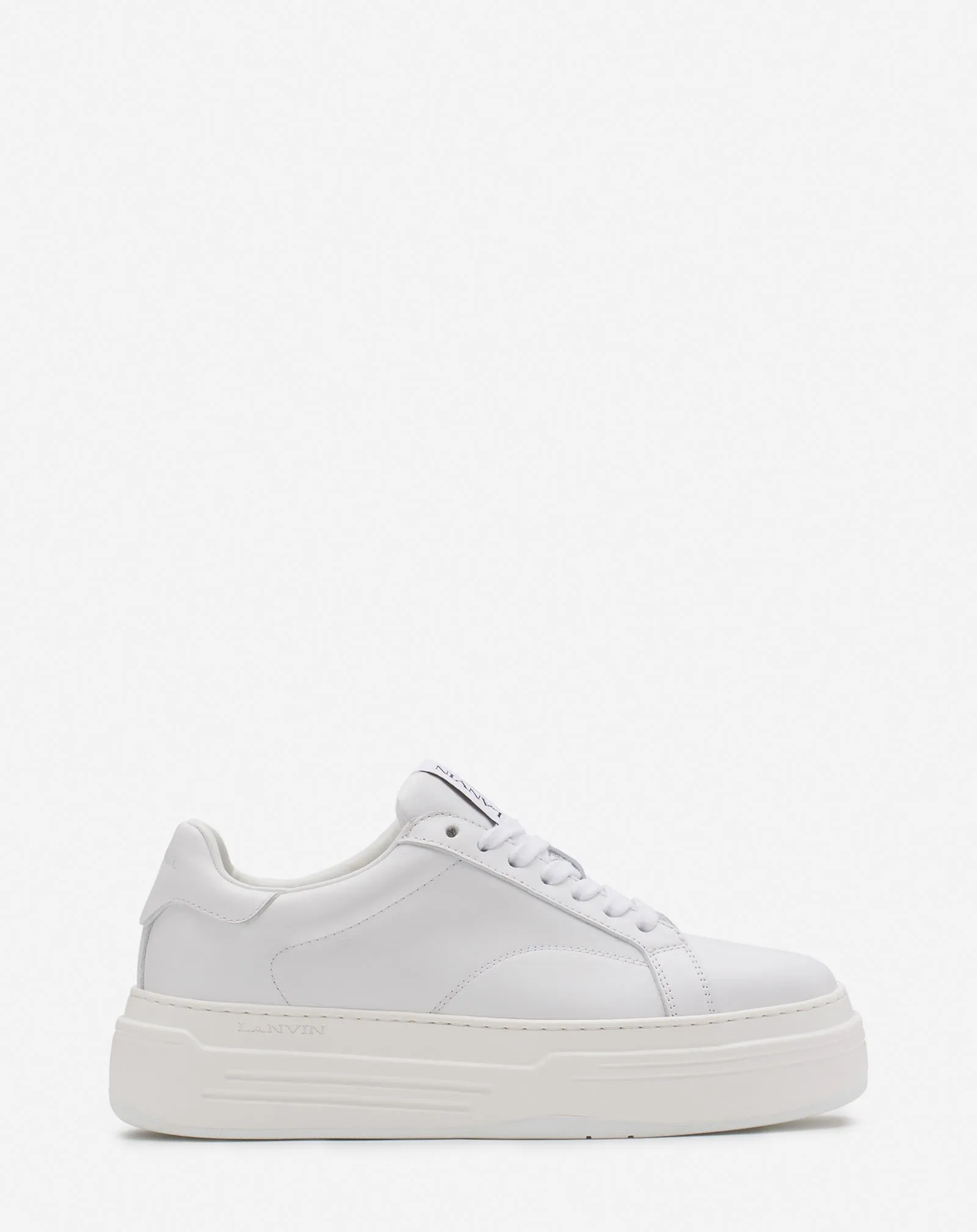DDB0 LEATHER PLATFORM SNEAKERS sold by Lanvin
