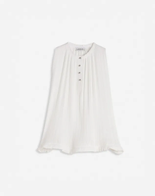 SLEEVELESS PLEATED TOP sold by Lanvin