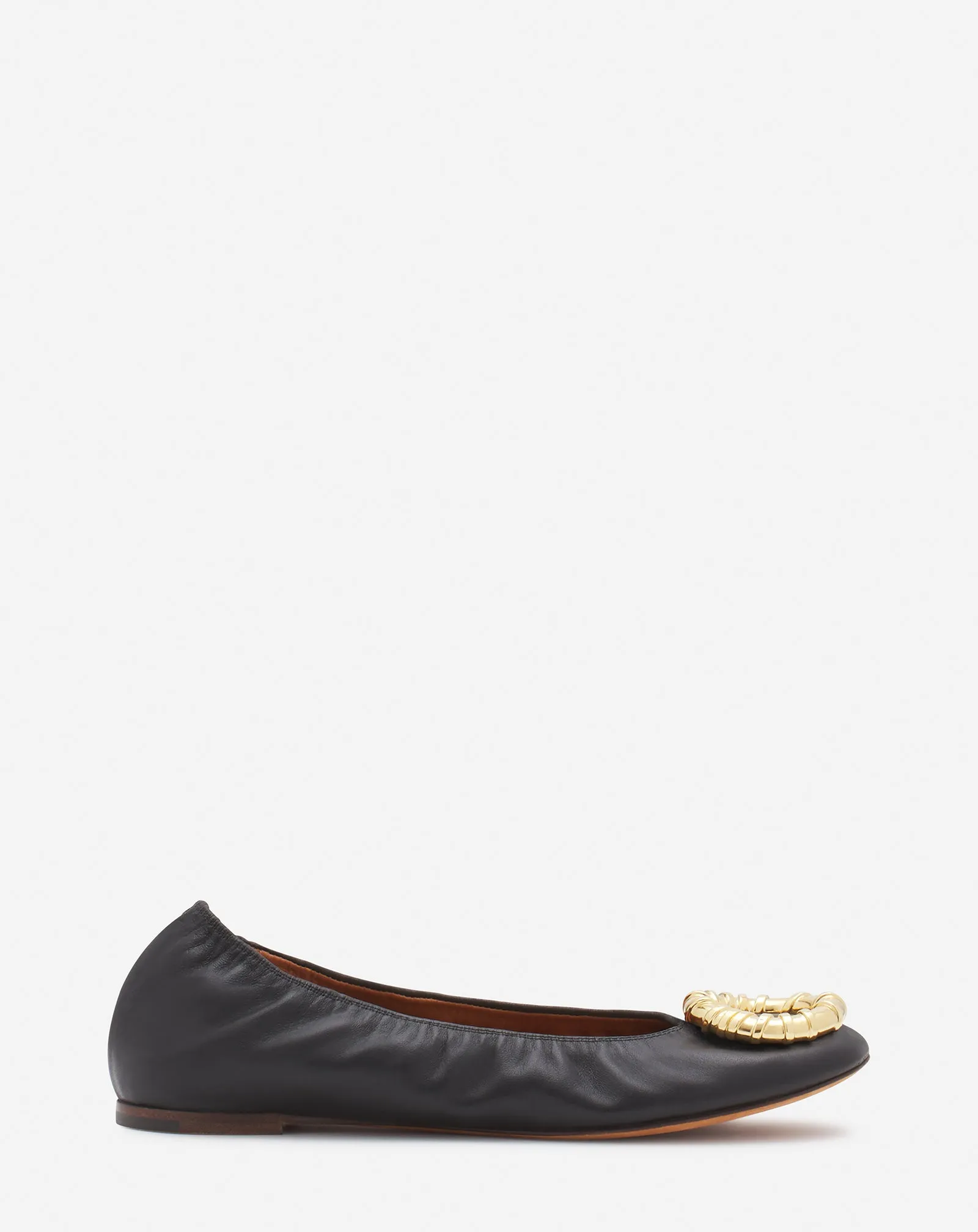 MÉLODIE LEATHER BALLERINA FLAT sold by Lanvin