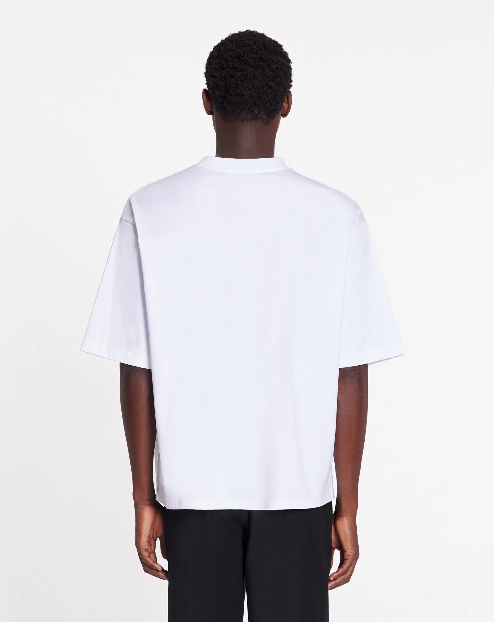 WHITE CURB LACE LANVIN OVERSIZED T-SHIRT sold by Lanvin product image thumbnail 4