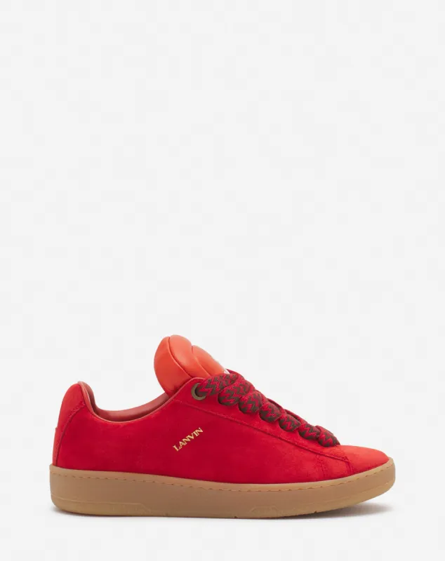 LANVIN x FUTURE HYPER CURB SNEAKERS IN LEATHER AND SUEDE FOR WOMEN sold by Lanvin