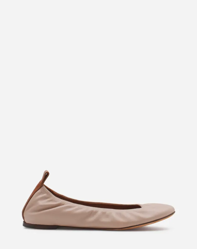 THE LEATHER BALLERINA FLAT sold by Lanvin