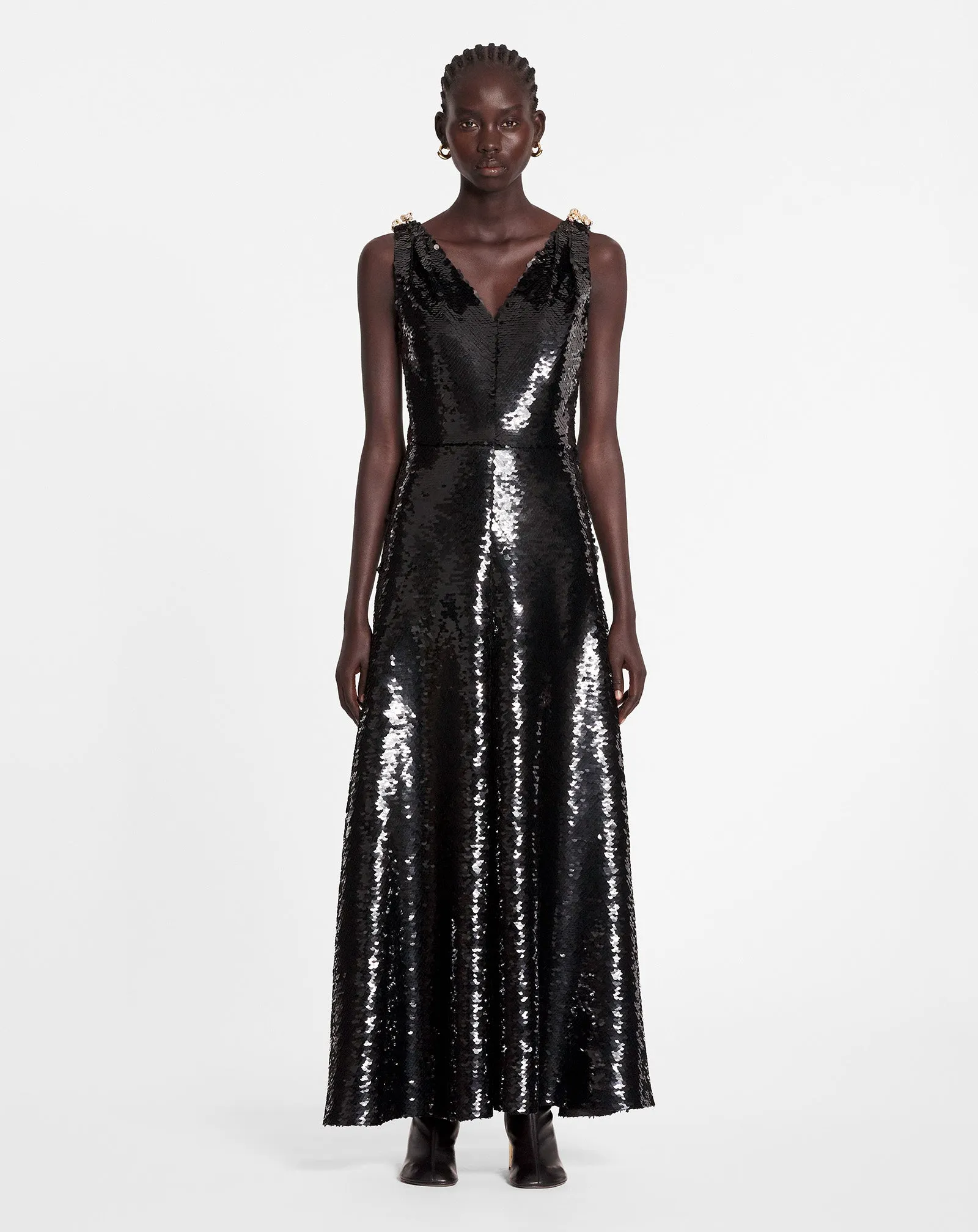LONG EMBROIDERED SLEEVELESS DRESS sold by Lanvin product image thumbnail 2
