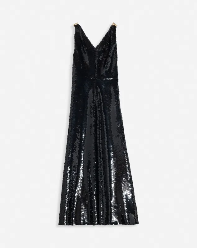 LONG EMBROIDERED SLEEVELESS DRESS sold by Lanvin