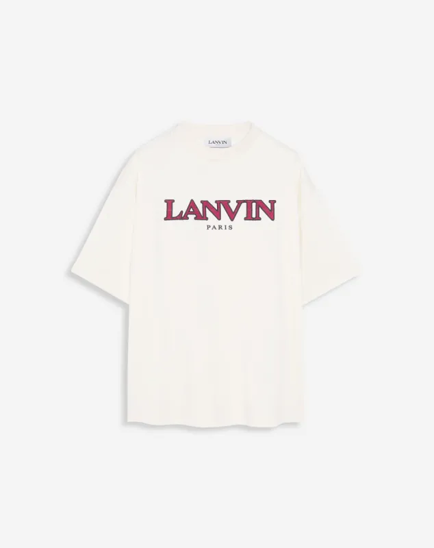 OVERSIZED EMBROIDERED CURB T-SHIRT sold by Lanvin