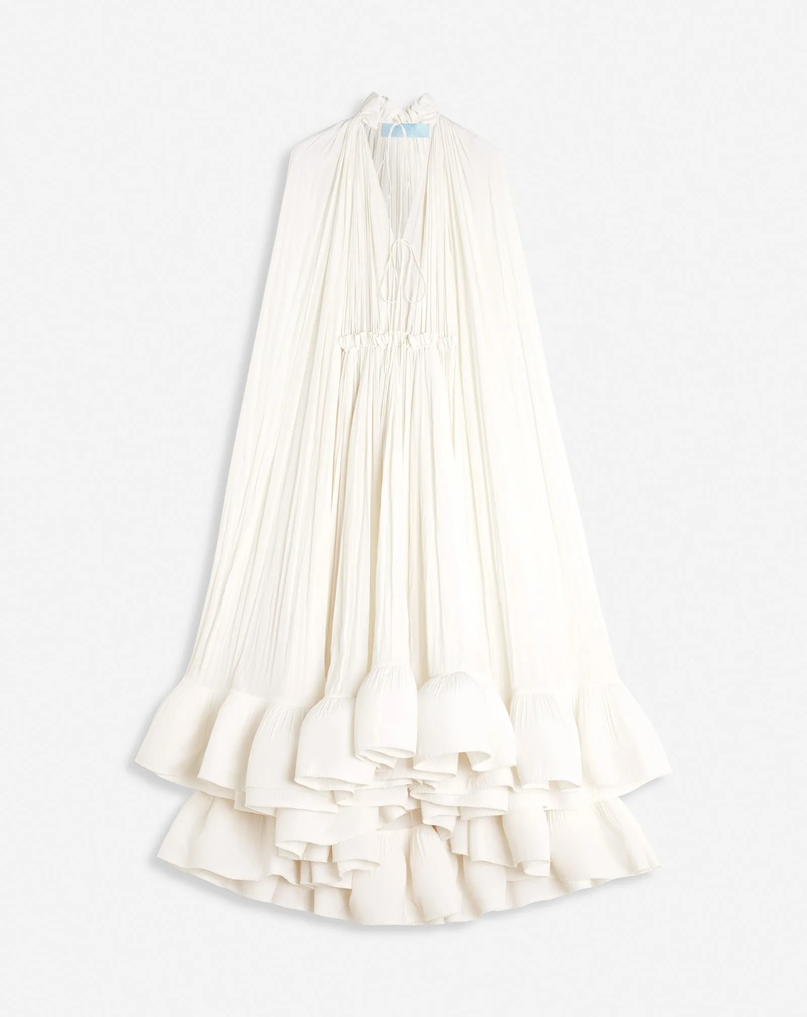 LONG CHARMEUSE RUFFLE DRESS sold by Lanvin