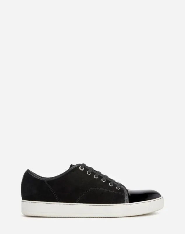 DBB1 SUEDE AND PATENT LEATHER SNEAKERS sold by Lanvin