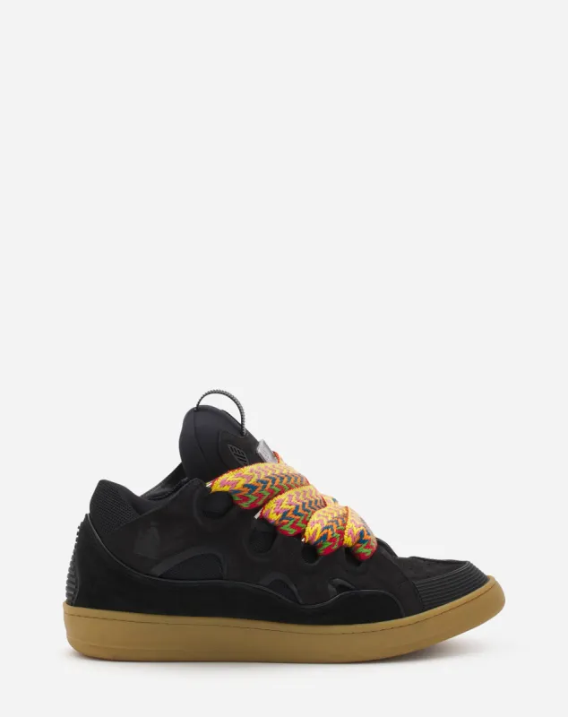 LEATHER CURB SNEAKERS sold by Lanvin