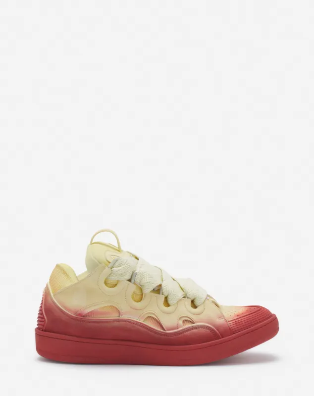 LEATHER CURB SNEAKERS sold by Lanvin