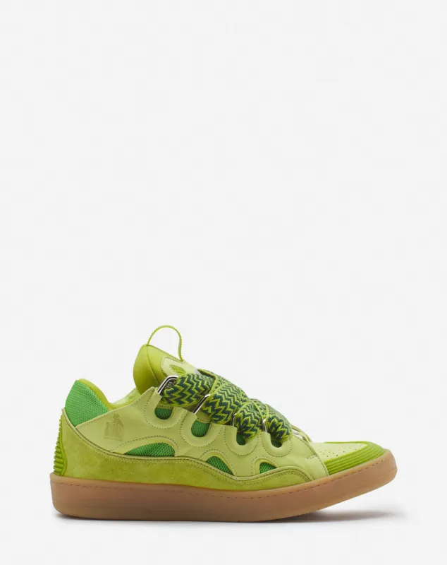 LEATHER CURB SNEAKERS sold by Lanvin