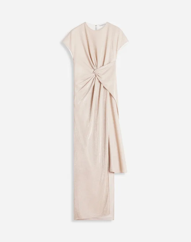 ASYMMETRICAL DRESS IN LUREX made by Lanvin