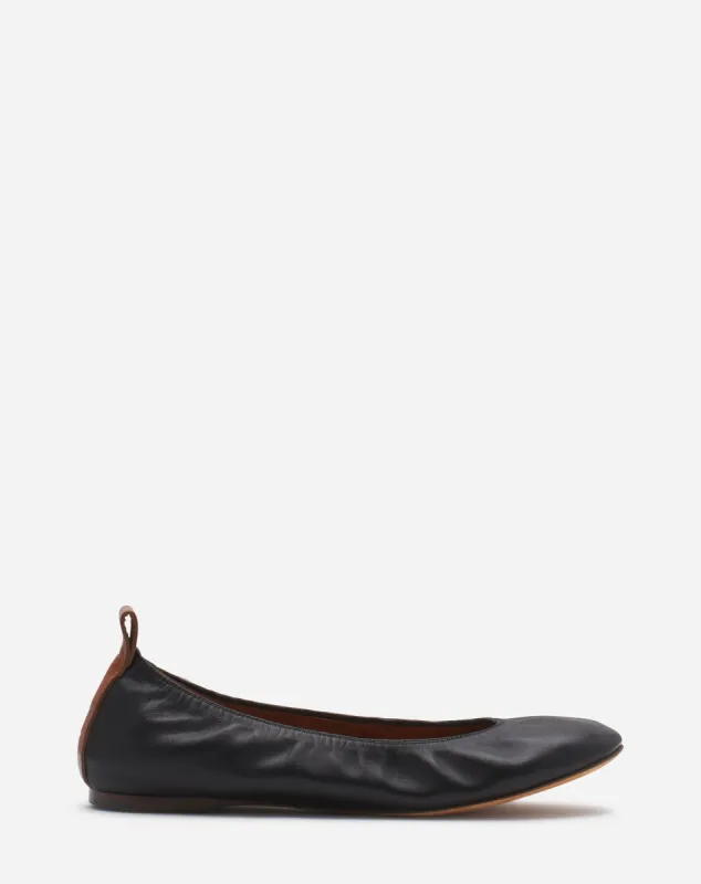 THE LEATHER BALLERINA FLAT sold by Lanvin