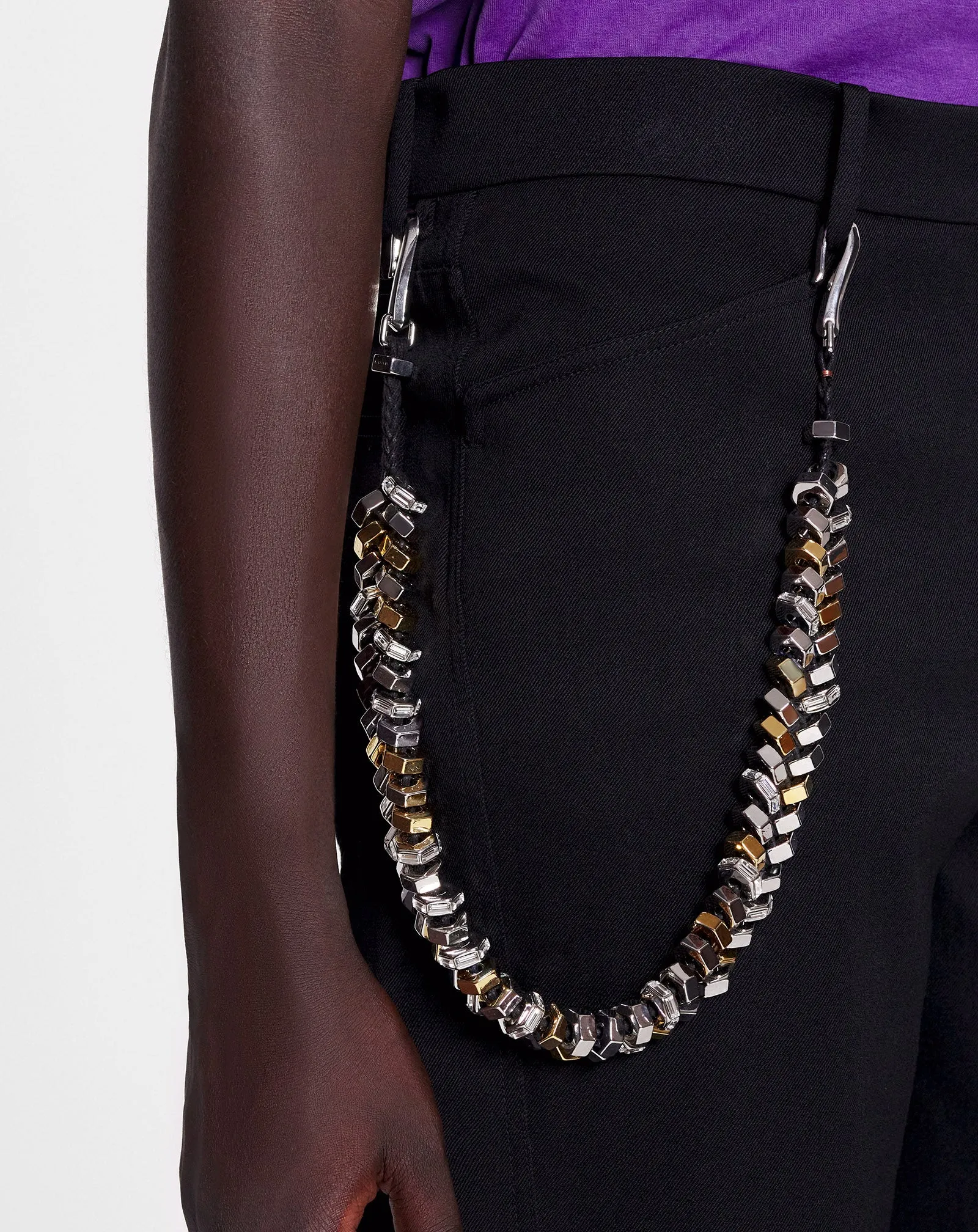 LANVIN x FUTURE PANT CHAIN IN ALUMINUM sold by Lanvin product image thumbnail 2